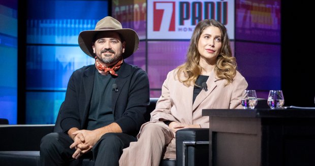 Vojta Kotek a Radana Kotková v talkshow Honzy Dědka