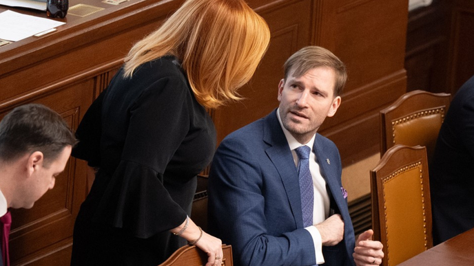 Ministr zdravotnictví Adam Vojtěch a Alena Schillerová. Ministr zdravotnictví Adam Vojtěch a Alena Schillerová.