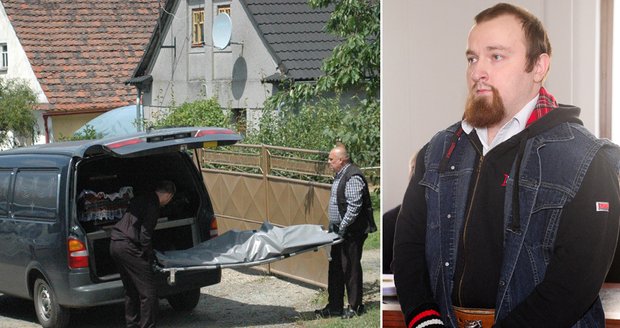 Brutální vrah z Tymákova Vojtěch Hrdlička dostal za rozsekání rodičů sekyrou 22 let