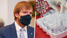 Ministr zdravotnictví Adam Vojtěch (za ANO) a testy na koronavirus