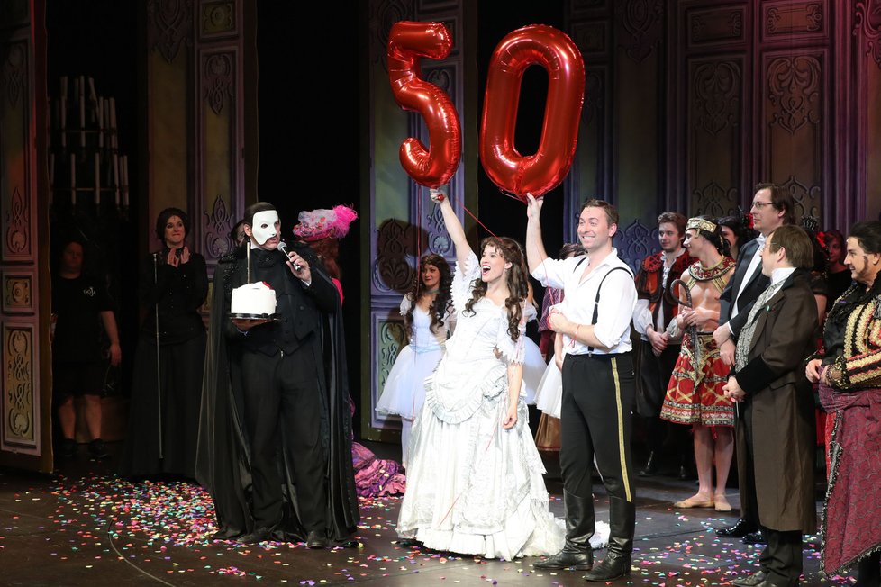Marian Vojtko slavil 50 na jevišti Fantoma Opery.