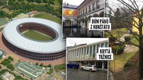 Kvůli stavbě fotbalového stadionu dělá Brno »psí kusy«. Nyní se rozhodlo nabídnout podnikateli, který stavbu blokuje, pět lukrativních staveb v centru města. Mezi nimi je i nově opravená krytá tržnice, nebo historicky cenný Dům pánů z Kunštátu.