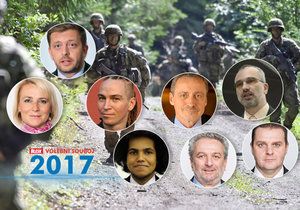 Blesk Volební souboj 2017 o problémech armády, terorismu, bezpečnosti a migraci nabídne debatu hned osmi politiků