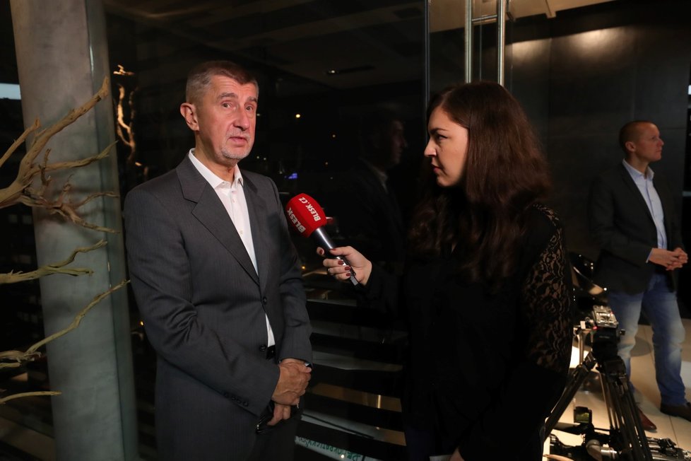 Andrej Babiš při rozhovoru pro Blesk po vyhraných volbách