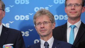 Miloš Vystrčil a Martin Kupka po vyhlášení výsledků voleb