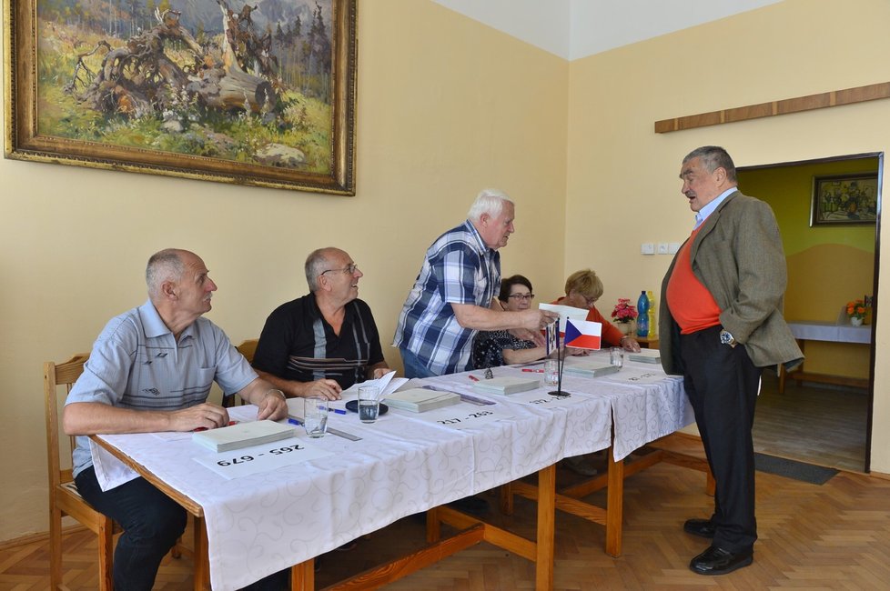 Karel Schwarzenberg po zápalu plic volil v říjnových volbách.