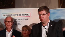 Předseda TOP 09 Jiří Pospíšil je spokojený s volebním výsledkem v Praze, kde vedl společnou kandidátku se STAN a KDU-ČSL.