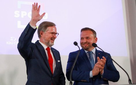Leader koalice Spolu Petr Fiala: Koalice porazila ANO Andreje Babiše (9. 10. 2021)