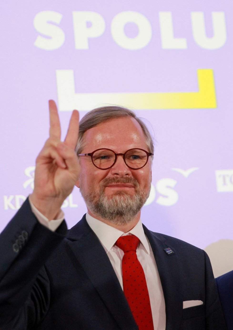 Leader koalice Spolu Petr Fiala: Koalice porazila ANO Andreje Babiše (9. 10. 2021)
