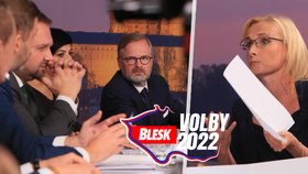 Výkřiky i obviňování ze lži. Energetická krize vířila mezi lídry v Superdebatě Blesku emoce