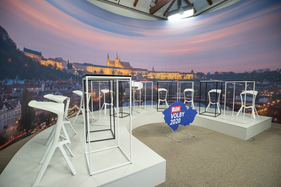 Krajské debaty Blesku 2020: Studio v pražských Holešovicích (7. 9. 2020)