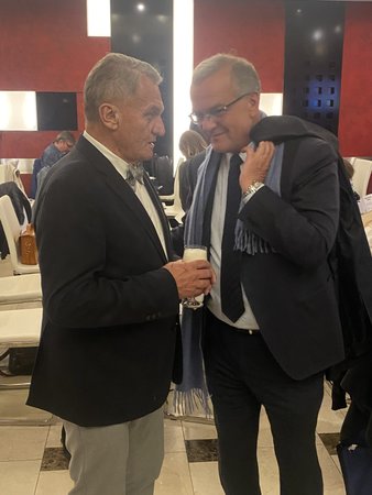 Štáb Spolu: Bhuslav Svoboda (ODS) a Miroslav Kalousek (TOP 09) (9.10.2021)