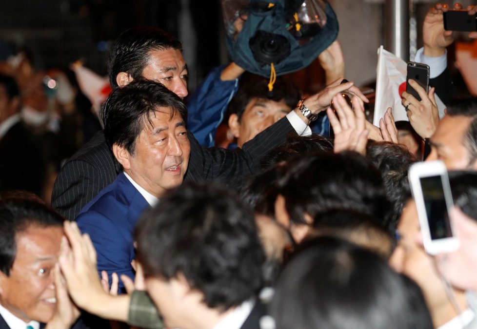 Japonský premiér a lídr Liberálnědemokratické strany Šinzó Abe