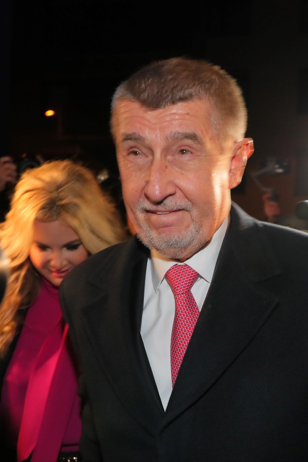 Prezidentské volby 2023: Andrej Babiš s manželkou Monikou. (14. 1. 2023)