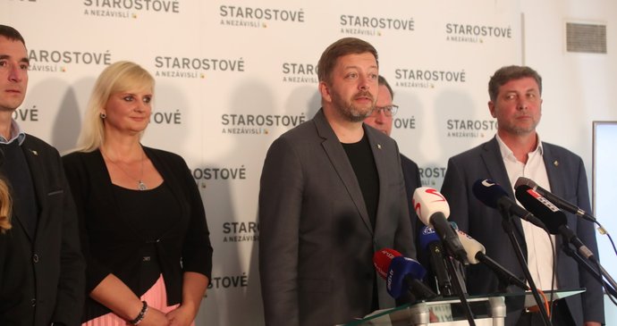 Tisková konference STAN - Petra Pecková a Vít Rakušan