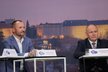 Krajská debata Blesku 2020: Zleva Jakub Unucka (ODS), Ladislav Okleštěk (ANO)