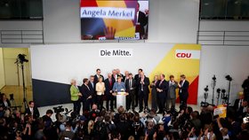Projev předsedkyně CDU Angely Merkelové po vítězství ve volbách