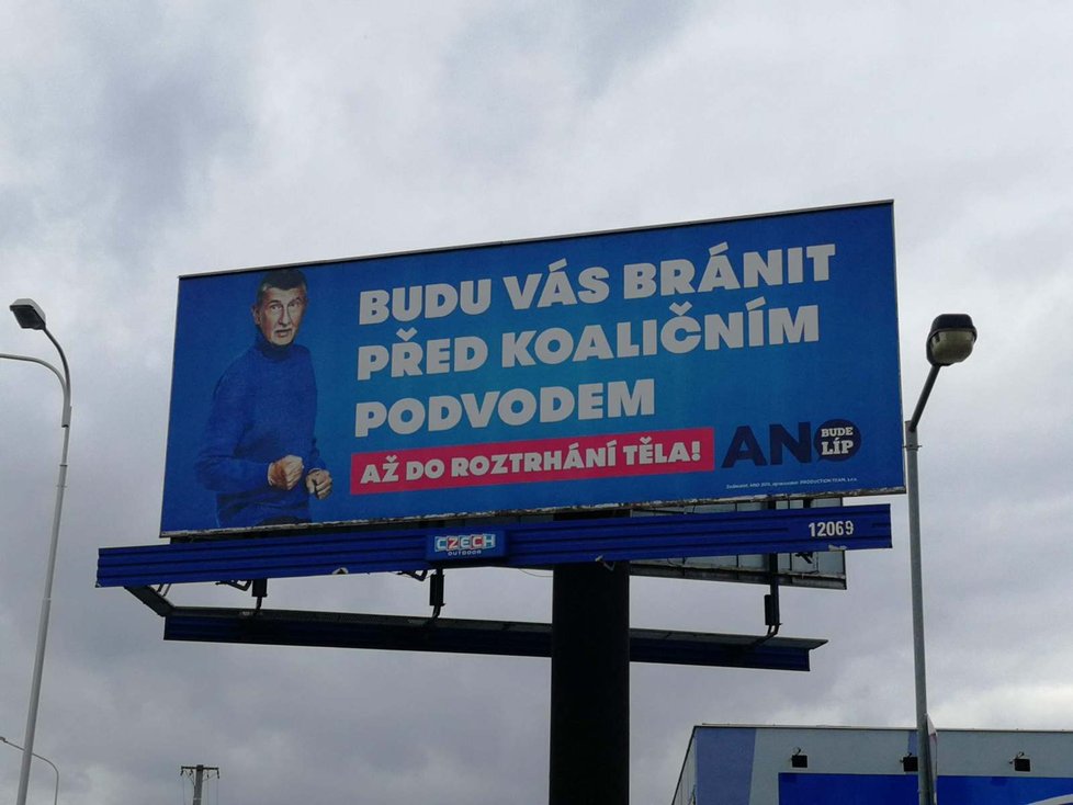 Billboardy předvolební kampaně - volby do Poslanecké sněmovny 2021