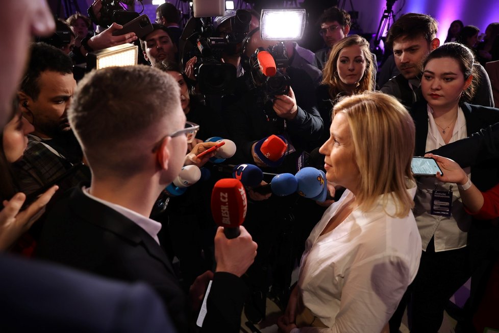 Prezidentské volby 2023: Danuše Nerudová při rozhovoru s Bleskem. (14. 1. 2023)