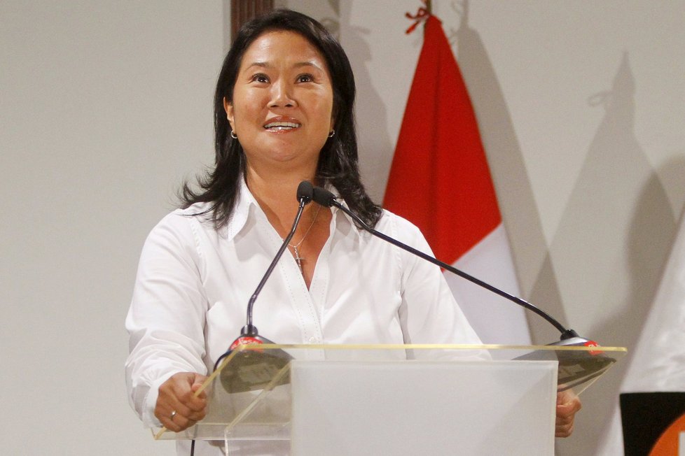 Favorizovaná kandidátka pravice Keiko Fujimoriová