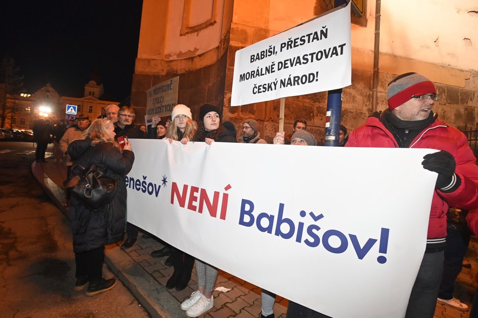 Prezidentské volby 2023: Andrej Babiš v Benešově. (19. 1. 2023)