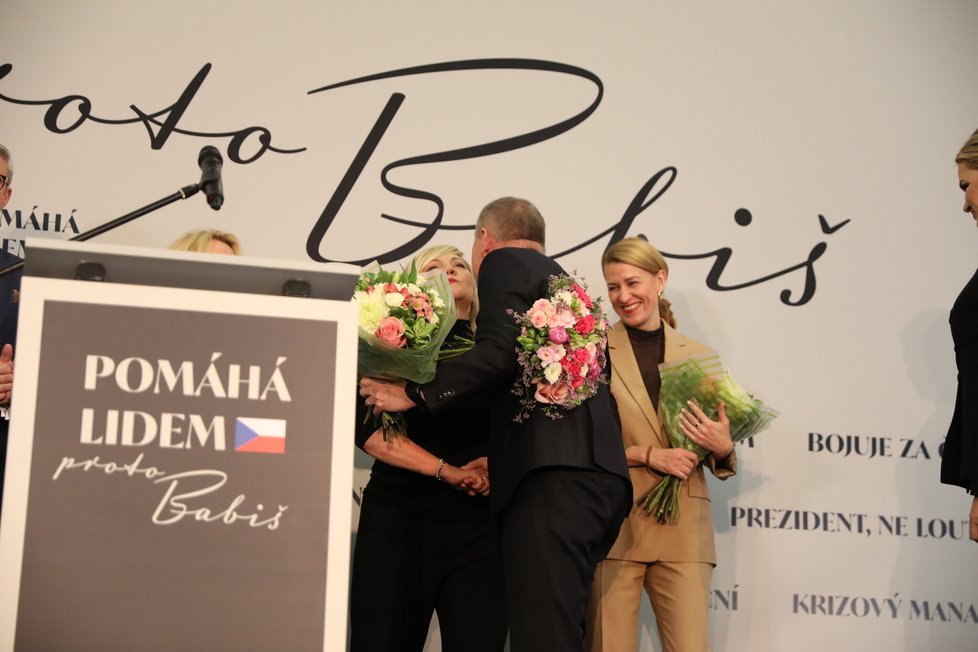 Andrej Babiš a Monika Babišová (28. 1. 2023)
