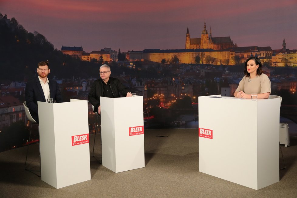 Politický marketér Jakub Horák  a politolog Karel Komínek (28. 1. 2023)