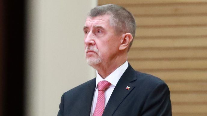 Andrej Babiš ve svém volebním štábu. (28.1.2023)