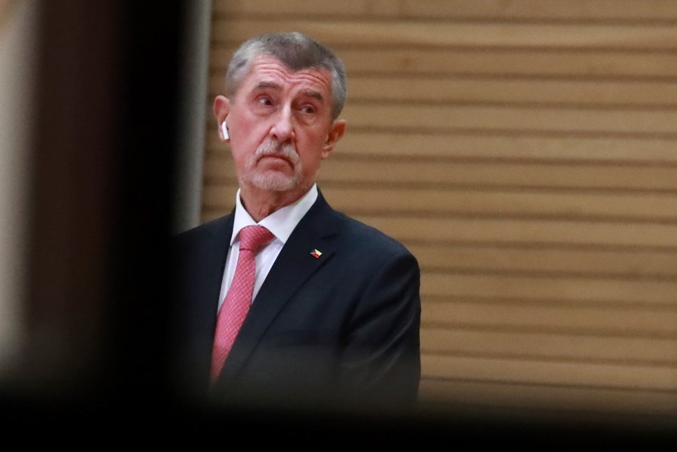 Andrej Babiš ve svém volebním štábu (28.1.2023)