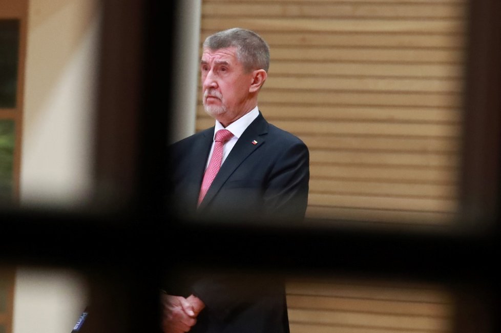 Andrej Babiš ve svém volebním štábu (28.1.2023)