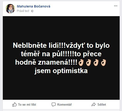 Mahulena Bočanová komentuje výsledky voleb.