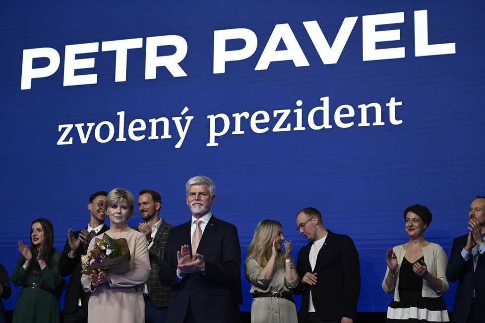 První vystoupení Petra Pavla po vyhraných prezidentských volbách. (28.1.2023)