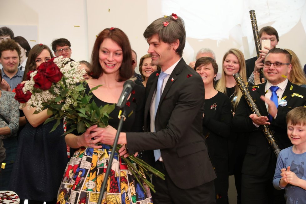 Senátor Marek Hilšer a jeho manželka