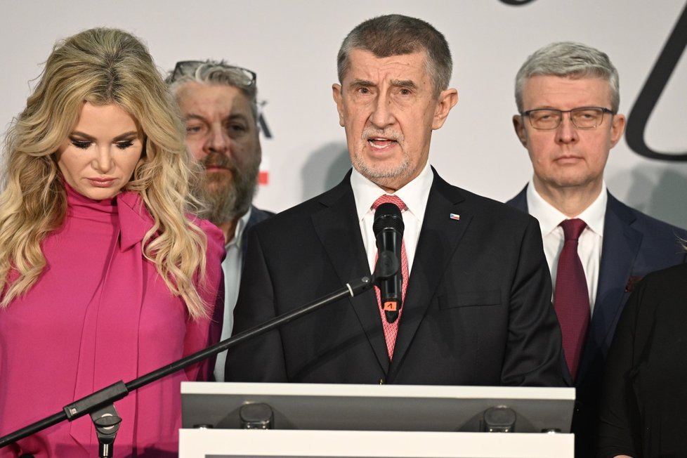 Prezidentské volby 2023: Tisková konference Andreje Babiše k výsledkům prvního kola. (14.1.2023)