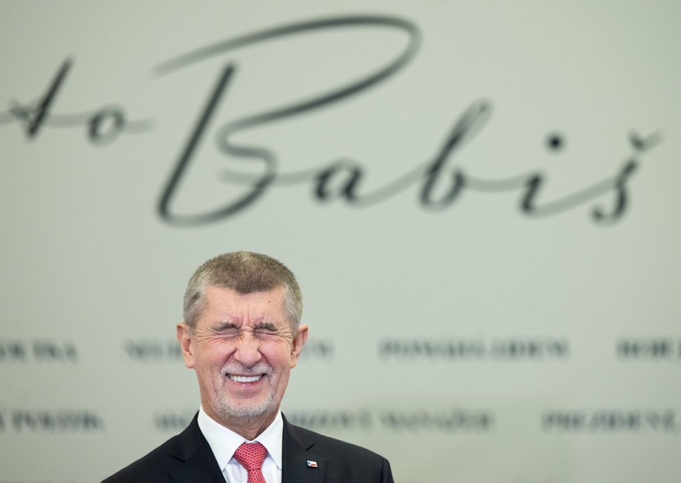 Prezidentské volby 2023: Andrej Babiš ve svém volebním štábu.