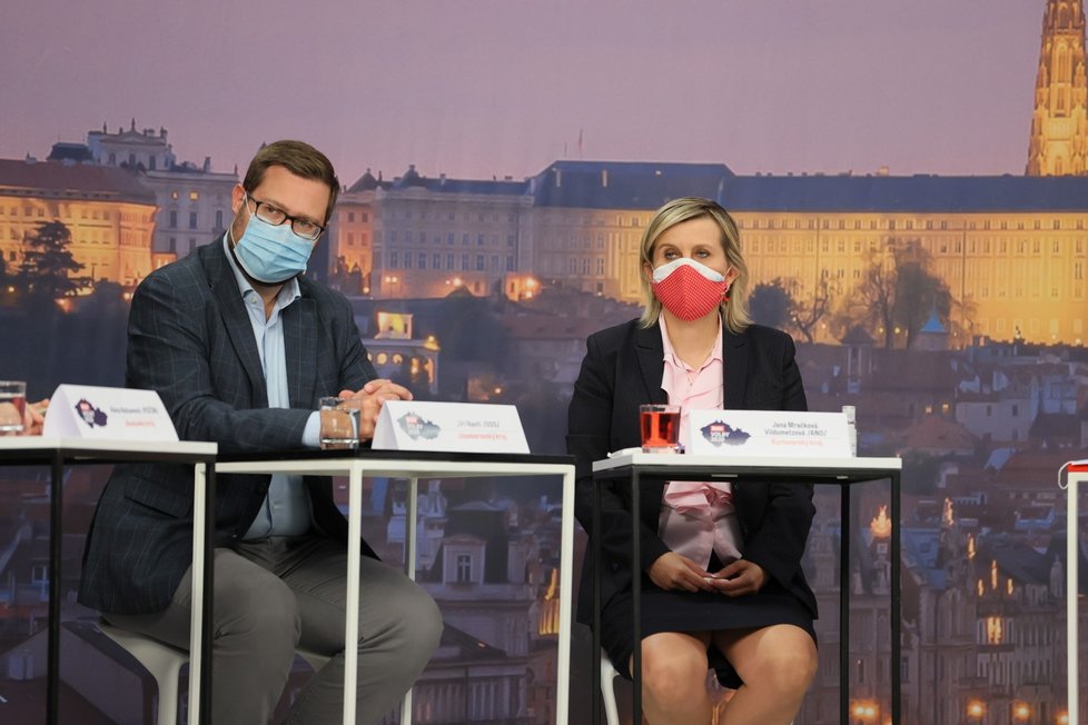 Debata Blesku o školství: Jiří Nantl (ODS) a Jana Mračková Vildumetzová (ANO) (17. 9. 2020)