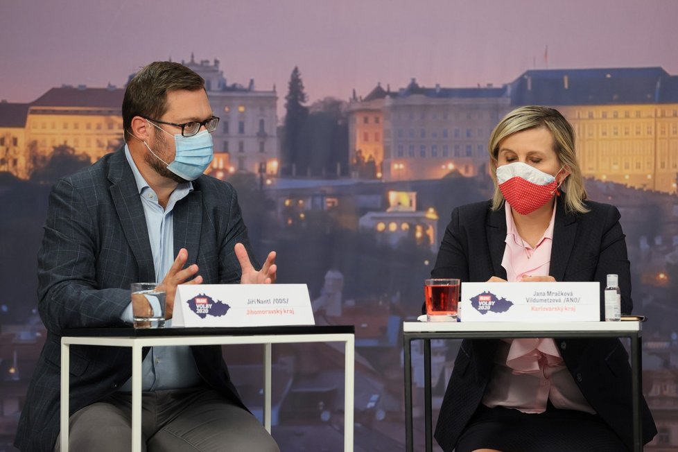 Debata Blesku o školství: Jiří Nantl (ODS) a Jana Mračková Vildumetzová (ANO) (17. 9. 2020)