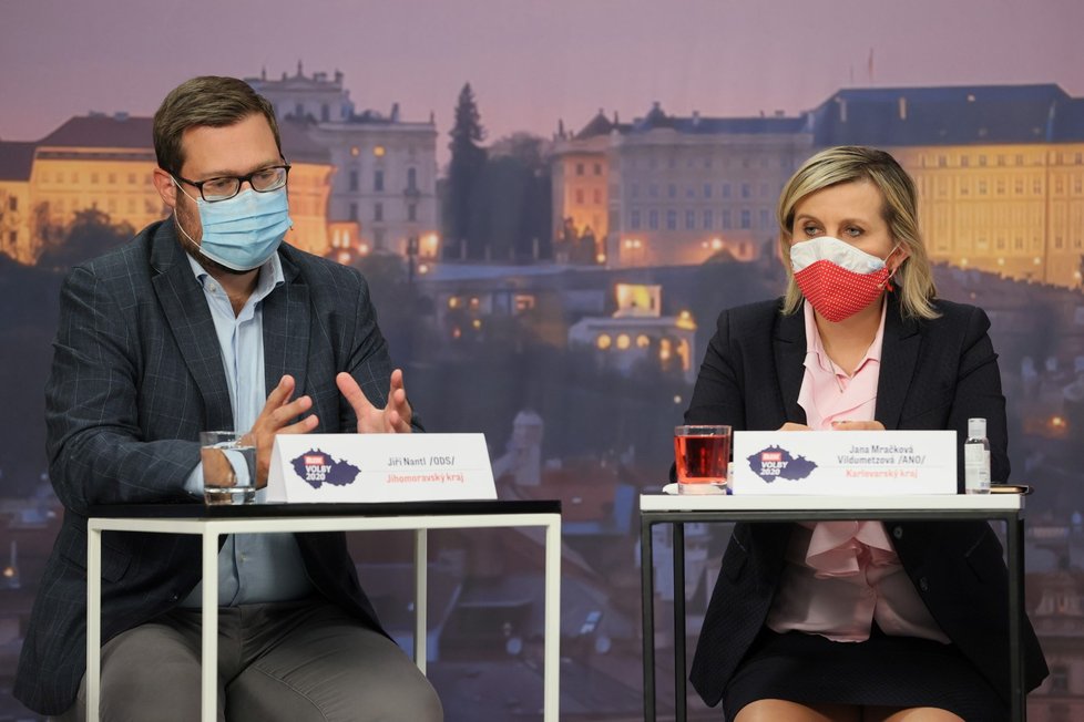 Debata Blesku o školství: Jiří Nantl (ODS) a Jana Mračková Vildumetzová (ANO) (17. 9. 2020)