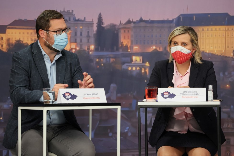 Debata Blesku o školství: Jiří Nantl (ODS) a Jana Mračková Vildumetzová (ANO) (17. 9. 2020)