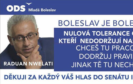 Nulovou toleranci pro cizince požaduje primátor Mladé Boleslavi Raduan Nwelati, jenž má kořeny v Sýrii.