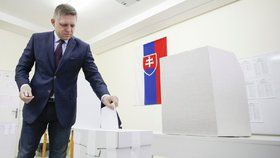 Parlamentní volby 5. března na Slovensku. Premiér a předseda strany Směr-sociální demokracie Robert Fico volil v Bratislavě.