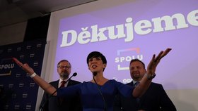 Volby 2021: lídři z koalice Spolu Markéta Pekarová Adamová, Marian Jurečka a Petr Fiala