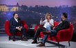 Luděk Staněk se Zuzanou Bubílkovou a starostou Řeporyjí Pavlem Novotným ve volebním studium Blesku. Luděk Staněk se Zuzanou Bubílkovou a starostou Řeporyjí Pavlem Novotným ve volebním studium Blesku.