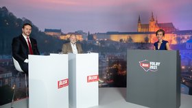 Volební studio Blesku (9. 10. 2021): Rastislav Maďar, Jan Herzmann a Markéta Volfová