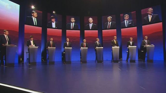 Předvolební debata v České televizi