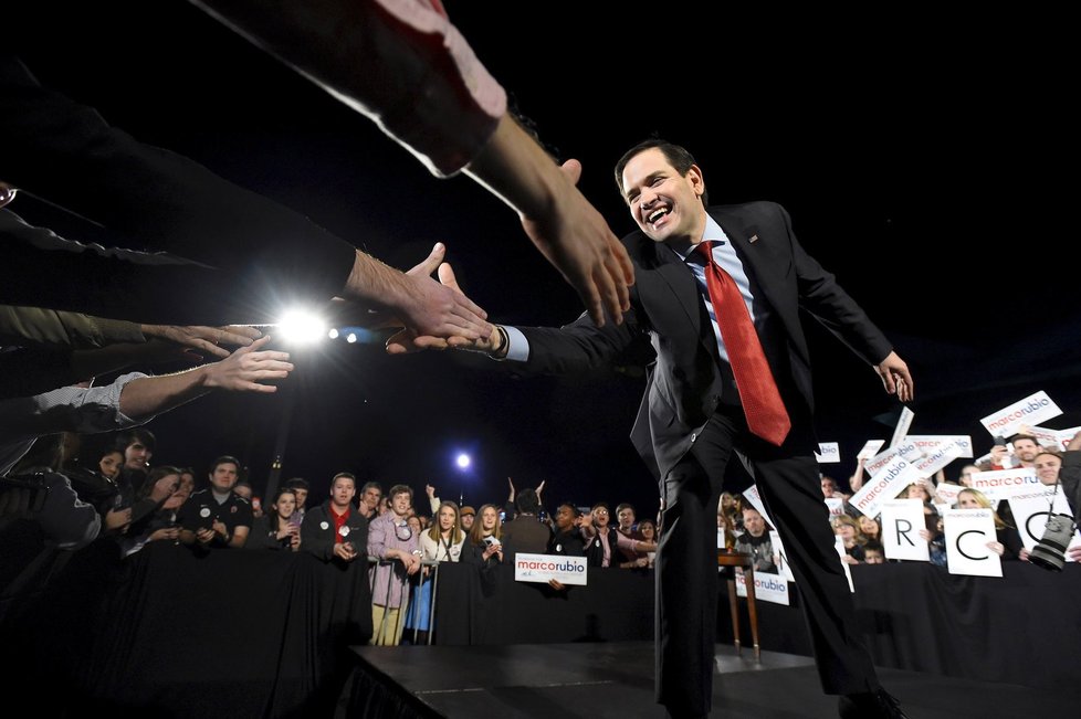 Republikánský kandidát Marco Rubio v Huntsville (stát Alabama)