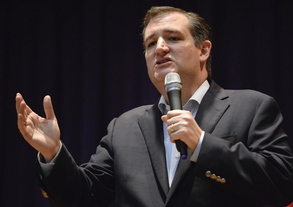Republikánský kandidát Ted Cruz v Houstonu