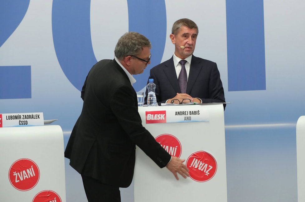 Superdebata Blesk.cz: Babiš a Zaorálek