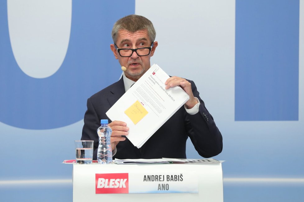 Superdebata Blesk.cz: Andrej Babiš ve studiu