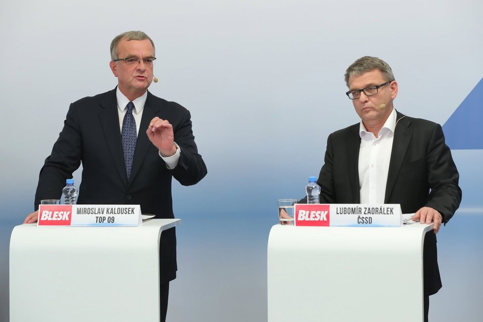 Superdebata Blesk.cz: Miroslav Kalousek a Lubomír Zaorálek